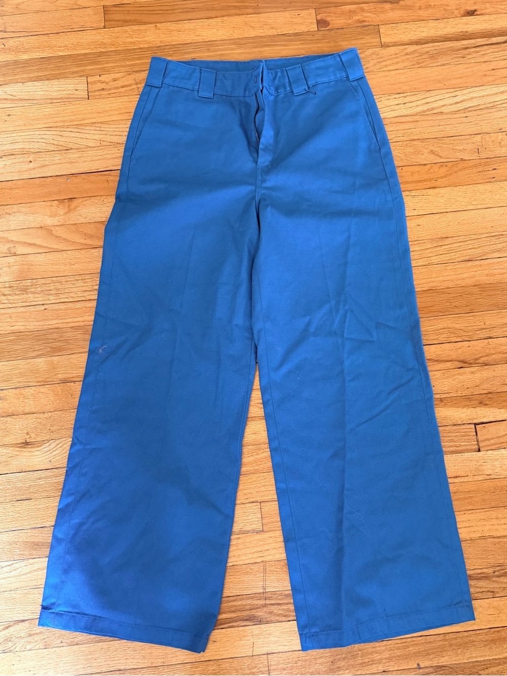 Dickies Wide-Leg Casual Pants in turquoise